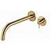 Miscelatore Lavabo A Parete Acciaio Inox Vema Otago V17050 - Oro Spazzolato - Foto miniatura 1
