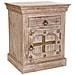 Comodino In Legno Beige Fatto A Mano, 53x45x66h Cm - Foto miniatura 1
