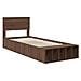 Struttura del letto con lo scaffale Rovere Marrone 75 x 190 cm - Foto miniatura 4