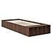 Struttura del letto con lo scaffale Rovere Marrone 75 x 190 cm - Foto miniatura 5
