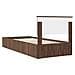 Struttura del letto con lo scaffale Rovere Marrone 75 x 190 cm - Foto miniatura 9