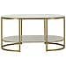 Tavolino Vkh791-oro-metallo-90x60x45 Cm - Foto miniatura 2