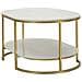 Tavolino Vkh791-oro-metallo-90x60x45 Cm - Foto miniatura 3