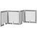 Cancello per cani con supporti 4 pcs Grigio Sonoma 100 x 100 cm - Foto miniatura 4