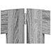 Cancello per cani con supporti 4 pcs Grigio Sonoma 100 x 100 cm - Foto miniatura 6
