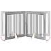 Cancello per cani con supporti 4 pcs Grigio Sonoma 100 x 100 cm - Foto miniatura 8