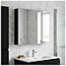 Mobiletto per specchio da bagno Rovere Nero 83,5 x 15,5 x 70 cm - Foto miniatura 4