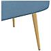 Panchina imbottita con schienale Blu 110 x 60 x 76 cm - Foto miniatura 6