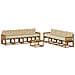 Set di divani da esterno con cuscino 9 pcs Naturale e Beige - Foto miniatura 1