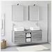 Set di mobili per il bagno 5 pcs Sonoma grigio - Foto miniatura 2
