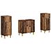 Set di Armadi da Bagno da 2 Pezzi ARNHEM Legno antico - Foto miniatura 1
