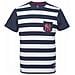 T-shirt Uomo Unspar Stripe Poc S Blu Bianco - Foto miniatura 1