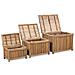 Set 3 Pz Scatola Di Deposito In Legno Bambù - Foto miniatura 1