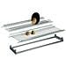 Kit Scolapiatti Cromato Da Incasso Con Telaio Regolabile 86x25 Cm - Foto miniatura 1