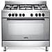 Cucina Elettrica GEMMA96MED 5 Fuochi a Gas Forno Elettrico Multifunzione Classe A Dimensioni 90 x 60 cm Colore Inox Serie Gemma - Foto miniatura 1