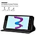 Custodia Compatibile Con Wiko Sunny 3 In Nero Di Notte - Coperchio Protettiva Con Chiusura Magnetica, Funzione Stand E Tasca Per Le Carte - Foto miniatura 3