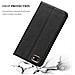 Custodia Compatibile Con Wiko Sunny 3 In Nero Di Notte - Coperchio Protettiva Con Chiusura Magnetica, Funzione Stand E Tasca Per Le Carte - Foto miniatura 5