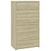 Credenza 6 Cassetti Rovere Sonoma 50x34x96cm Legno Multistrato - Foto miniatura 2