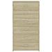 Credenza 6 Cassetti Rovere Sonoma 50x34x96cm Legno Multistrato - Foto miniatura 4