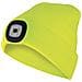 Capellino Con Luce Frontale Torcia Led Ricaricabile Giallo - Foto miniatura 1