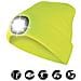 Capellino Con Luce Frontale Torcia Led Ricaricabile Giallo - Foto miniatura 2