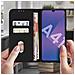 Custodia Samsung Galaxy A41 Portadocumenti Funzione Supporto Nero - Foto miniatura 4