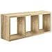 Mensola Tristano Decorazione Da Parete - Da Salotto, Camera, Ufficio, Rovere Sagerau, Mdf, 70 X 30 X 15,5 - Foto miniatura 1