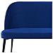 Divano 2 Posti In Velluto Blu Scuro Osby - Foto miniatura 10