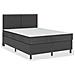 Letto a Molle Grigio Scuro in Tessuto 160x200 cm - Foto miniatura 1