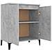 Credenza Grigio Cemento 60x35x70 cm in Legno Multistrato - Foto miniatura 2