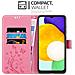 Custodia Compatibile Con Samsung Galaxy A13 5g In Rosa Fiore - Coperchio Protettivo In Design Floreale Con Chiusura Magnetica, Funzione Stand E Slot Per Carte - Foto miniatura 2