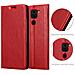 Custodia Compatibile Con Xiaomi Redmi 10x 4g In Rosso Mela - Coperchio Protettiva Con Chiusura Magnetica, Funzione Stand E Tasca Per Le Carte - Foto miniatura 6