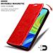 Custodia Compatibile Con Xiaomi Redmi 10x 4g In Rosso Mela - Coperchio Protettiva Con Chiusura Magnetica, Funzione Stand E Tasca Per Le Carte - Foto miniatura 7
