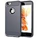 Custodia Compatibile Con Apple Iphone 6 In Brusched Grigio - Coperchio Protettivo In Silicone Tpu Flessibile In Look Acciaio Inossidabile-fibra Di Carbonio - Foto miniatura 1