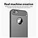 Custodia Compatibile Con Apple Iphone 6 In Brusched Grigio - Coperchio Protettivo In Silicone Tpu Flessibile In Look Acciaio Inossidabile-fibra Di Carbonio - Foto miniatura 3