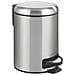 Leman - Cestino Per Spazzatura In Acciaio Inox, Facile Da Chiudere, 3 L - Foto miniatura 1