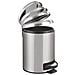 Leman - Cestino Per Spazzatura In Acciaio Inox, Facile Da Chiudere, 3 L - Foto miniatura 2