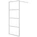 Parete Doccia Walk In Argento 80x195 Cm Vetro Trasparente Esg - Foto miniatura 2