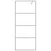 Parete Doccia Walk In Argento 80x195 Cm Vetro Trasparente Esg - Foto miniatura 3