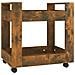 Carrello Scrivania Rovere Fumo 60x45x60 Cm Legno Multistrato - Foto miniatura 2