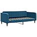 Divano Letto Con Materasso Blu 90x200 Cm In Velluto - Foto miniatura 4