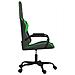 Sedia Da Gaming Nera E Verde In Similpelle - Foto miniatura 3