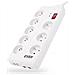 Multipresa 19' 8 Tomas Schuko Con On /off Switch T /lz05-hom019/0000 (2 M) - Foto miniatura 1