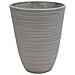 Vaso Tondo Piccolo A Cono Da Giardino In Fibra Di Argilla Ø25,5x32,5 Cm Dicentra - Black - Foto miniatura 1