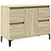Mobile Lavabo Rovere Sonoma 80x33x60 Cm In Legno Multistrato - Foto miniatura 2