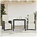 Set da Bistrò 3 pz con Cuscini Nero in Polyrattan - Foto miniatura 2