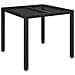 Set da Bistrò 3 pz con Cuscini Nero in Polyrattan - Foto miniatura 4