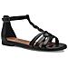 Black Casual Open Sandals Sandali Sintetico E Tessile Scarpe Donna Nero Eu 37, 1-28130-42 001 - Foto miniatura 1