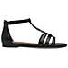 Black Casual Open Sandals Sandali Sintetico E Tessile Scarpe Donna Nero Eu 37, 1-28130-42 001 - Foto miniatura 2
