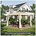 Tettuccio di Ricambio per Gazebo da Giardino 3x3m con Tetto a 2 Livelli in Poliestere Beige - Foto miniatura 4